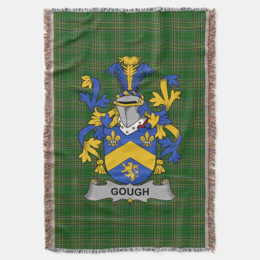 Irish Gough Coat of Arms Family Crest Ireland Deken (Voorkant Verticaal)