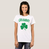 Irish Grammy Green Shamrock T-shirt (Voorkant volledig)
