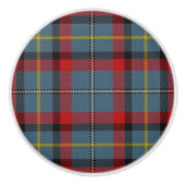 Irish Grandeur Clan MacNamara Tartan Pset Keramische Knop (Voorkant)
