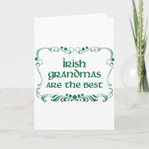 Irish Grandma T-shirt Feestdagen Kaart