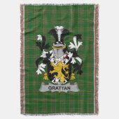 Irish Grattan of McGrattan familiewapen Deken (Voorkant Verticaal)