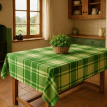 Irish Green and White Plaid 
