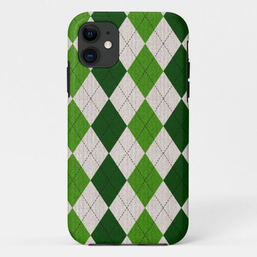Irish Green Argyle Case-Mate iPhone Case (Achterkant)