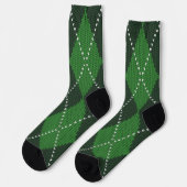 Irish Green Argyle Sokken (Links)