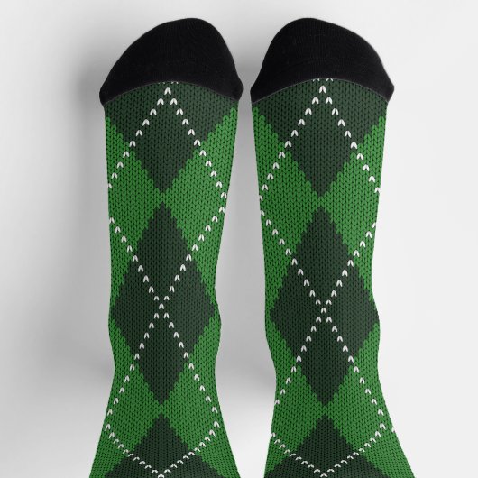 Irish Green Argyle Sokken (Top)