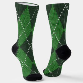 Irish Green Argyle Sokken