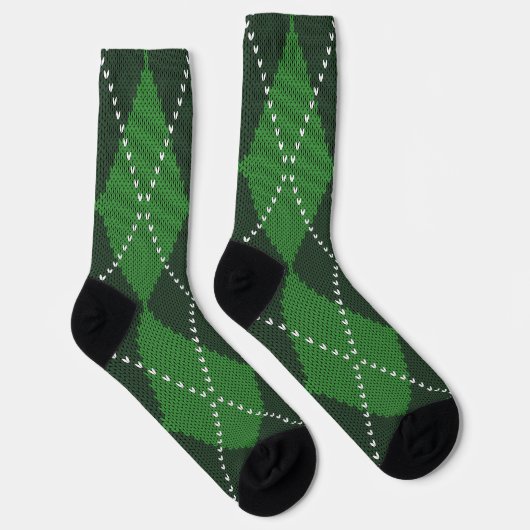 Irish Green Argyle Sokken (Rechts)