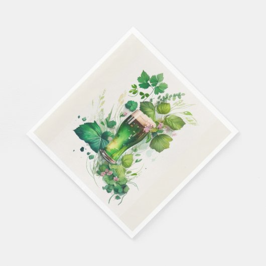 Irish Green Beer in Ivy Servet (Hoek)