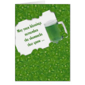 Irish Green Beer in shamrocks (Voorkant)