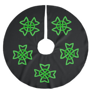 Irish Green Celtic Knot Kerstboom Rok