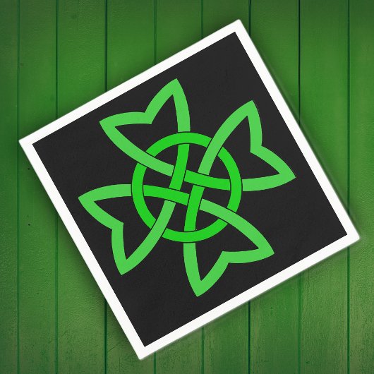 Irish Green Celtic Knot Servet