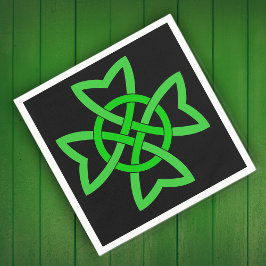 Irish Green Celtic Knot Servet