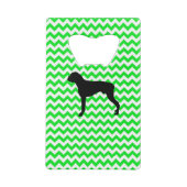 Irish Green Chevron met Boxer Creditkaart Flessenopener (Achterkant)
