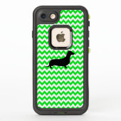 Irish Green Chevron met Dachshund (Achterkant)