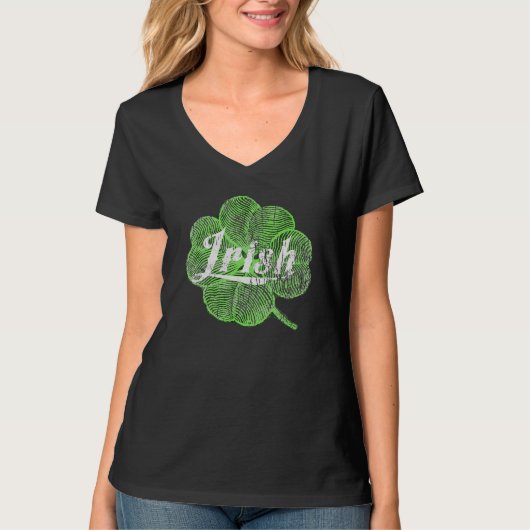 Irish Green Clover St. Patrick's Day Ierland T-shirt (Voorkant)