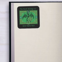 Irish Green Dragon Keltische Boekplaat