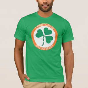 Irish Green Heart Erin Go Bragh Ireland Forever T-shirt