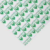 Irish Green Hearts Tissuepapier (Detail)