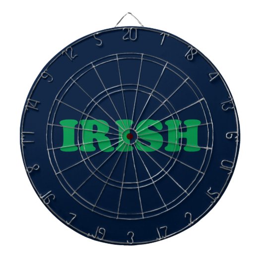 Irish Green navy blue modern Saint Patrick's Day Dartbord (Voorkant)
