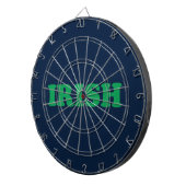 Irish Green navy blue modern Saint Patrick's Day Dartbord (Voorkant Rechts)