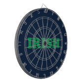 Irish Green navy blue modern Saint Patrick's Day Dartbord (Voorkant Links)