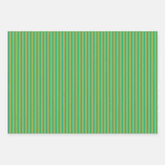 Irish Green & Oranje St. Patrick's Day Patronen Inpakpapier Vel (Voorkant 2)