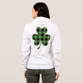 Irish Green Pset Shamrock St Patrick's Day Hoodie (Achterkant volledig)
