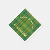 Irish Green Pset (Tartan) Custom Servet (Hoek)