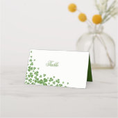 Irish Green Shamrock bruiloft Plaatskaartje (Voorkant)