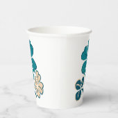 Irish Green Shamrock Clover Drawing Papieren Bekers (Rechts)