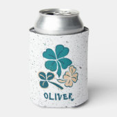 Irish Green Shamrock Clover - gepersonaliseerd Blikjeskoeler (Blikje Voorkant)