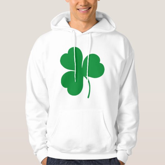 Irish Green Shamrock Clover Gift Hoodie (Voorkant)