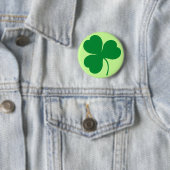 Irish Green Shamrock Clover Gift Ronde Button 5,7 Cm (In situ)