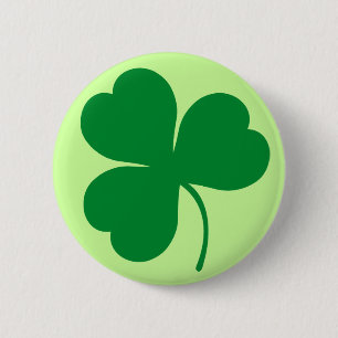 Irish Green Shamrock Clover Gift Ronde Button 5,7 Cm