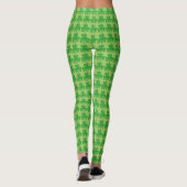 Irish Green Shamrock Clover St. Patrick's Day Leggings (Achterkant)