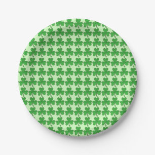 Irish Green Shamrock Clover St. Patrick's Day Papieren Bordje