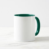 Irish Green Shamrock Design Two Tone Coffee Mok (Voorkant rechts)