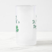 Irish Green Shamrock Happy St. Patrick's Day Matglas Bierpul (Center)