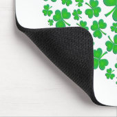 Irish Green Shamrock Heart Muismat (Hoek)
