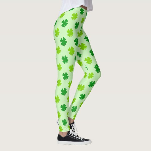 Irish Green Shamrock Leggings (Rechts)
