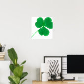 Irish Green Shamrock Simple | St. Patrick's Day Poster (Thuiskantoor)