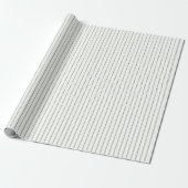 Irish Green Shamrock Stripes Cadeaupapier (Uitgerold)