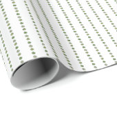 Irish Green Shamrock Stripes Cadeaupapier (Rol Hoek)