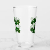 Irish Green Shamrocks Clover Logo Sjabloon Glas (Links)