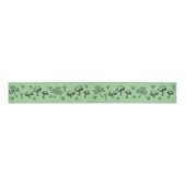Irish Green Shamrocks Hearts and Mushrooms 3" Grosgrain Lint (Voorkant)