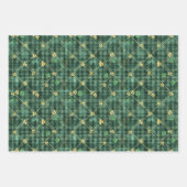 Irish Green St. Patrick Tartan Plaid set 1 Inpakpapier Vel (Voorkant 3)