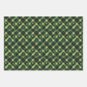 Irish Green St. Patrick Tartan Plaid set 1 Inpakpapier Vel (Voorkant 2)