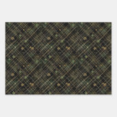 Irish Green St. Patrick Tartan Plaid set 2 Inpakpapier Vel (Voorkant 3)