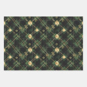 Irish Green St. Patrick Tartan Plaid set 2 Inpakpapier Vel (Voorkant)