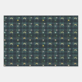 Irish Green St. Patrick Tartan Plaid set 6 Inpakpapier Vel (Voorkant)